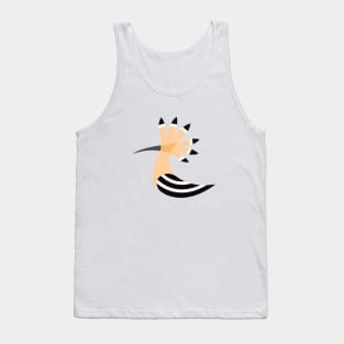 Hoopoe on olive Tank Top